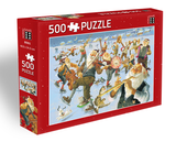 Icelandic sweaters and products - Yule Lads Band on Skates - Jigsaw Puzzle (500pcs) Puzzle - Shopicelandic.com