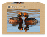 Icelandic sweaters and products - Horned Grebe - Jigsaw Puzzle (500pcs) Puzzle - Shopicelandic.com