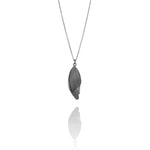 RAVEN NECKLACE oxidized silver