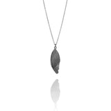 RAVEN NECKLACE oxidized silver
