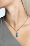 RAVEN NECKLACE oxidized silver