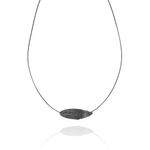 RAVEN NECKLACE oxidized silver