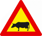 Icelandic sweaters and products - Road Sign - Cow Road Signs - Shopicelandic.com
