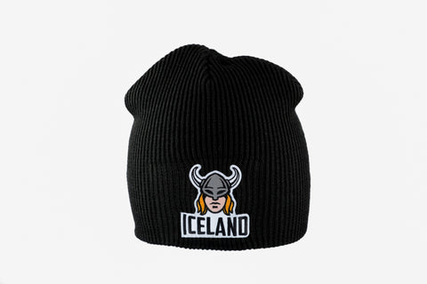 Icelandic sweaters and products - Knitted Beanie - Viking Woman Hat - Shopicelandic.com
