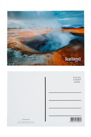 Icelandic sweaters and products - Postcard - Hverir Geothermal area Postcards - Shopicelandic.com