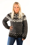 Icelandic sweaters and products - Skipper Wool Cardigan Grey Wool Sweaters - Shopicelandic.com