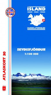 Icelandic sweaters and products - Topographic Map - Seyðisfjörður Maps - Shopicelandic.com