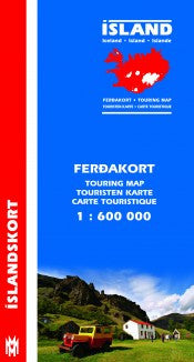 Icelandic sweaters and products - Touring Map Iceland - 1:600.000 Maps - Shopicelandic.com