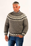 Icelandic sweaters and products - Traditional Wool Pullover Grey Wool Sweaters - Shopicelandic.com
