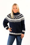 Icelandic sweaters and products - Traditional Wool Pullover Blue Wool Sweaters - Shopicelandic.com