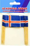 Icelandic sweaters and products - 10 Icelandic Cocktail Flags Fánavörur - Shopicelandic.com