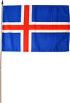 Icelandic sweaters and products - Icelandic nylon flag on a stick Fánavörur - Shopicelandic.com