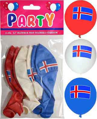 Icelandic sweaters and products - Icelandic balloons Fánavörur - Shopicelandic.com
