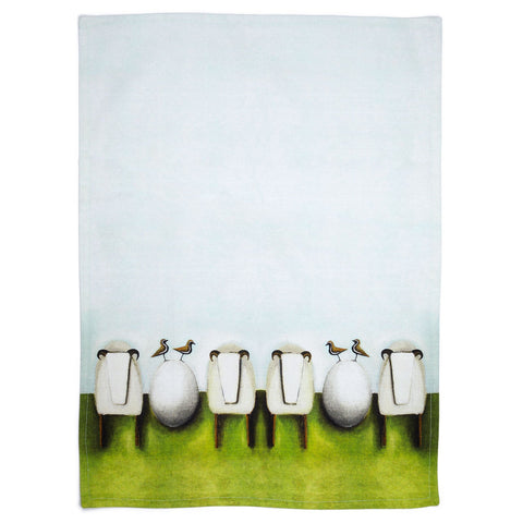 TEA TOWEL (SHEEP AND EGG)