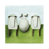 Sheep and egg napkins