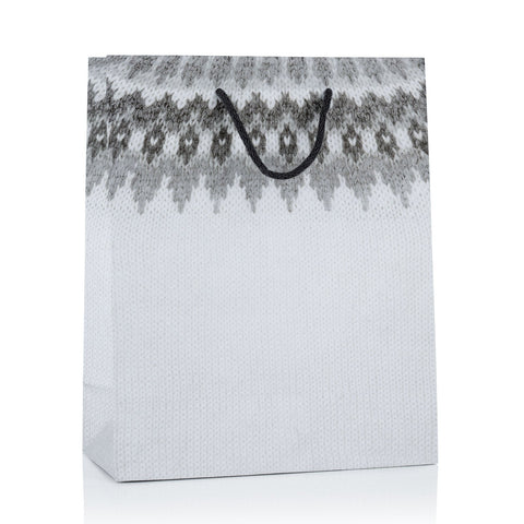 White wool giftbag